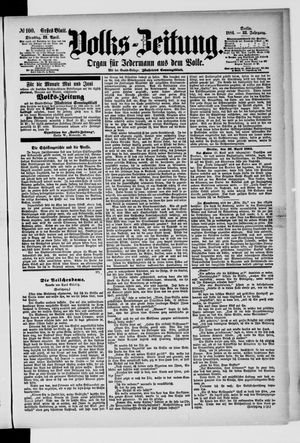 Volks-Zeitung vom 29.04.1884