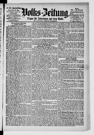 Volks-Zeitung vom 15.05.1884