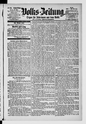 Volks-Zeitung on May 16, 1884