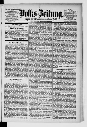 Volks-Zeitung vom 21.05.1884