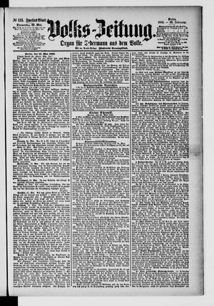 Volks-Zeitung vom 22.05.1884