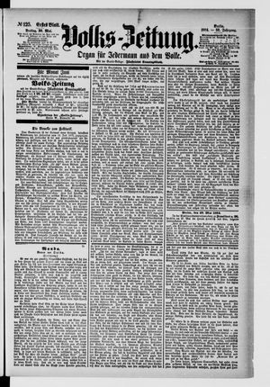 Volks-Zeitung vom 30.05.1884