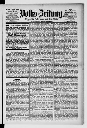 Volks-Zeitung vom 08.06.1884