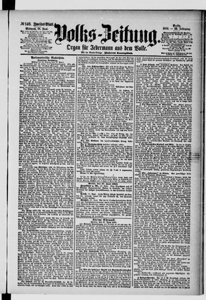 Volks-Zeitung vom 18.06.1884