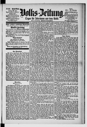 Volks-Zeitung vom 20.06.1884