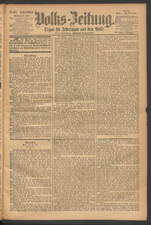 Volks-Zeitung vom 02.07.1884