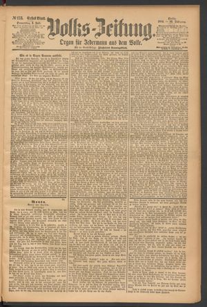 Volks-Zeitung vom 03.07.1884