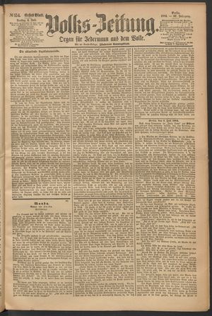 Volks-Zeitung vom 04.07.1884
