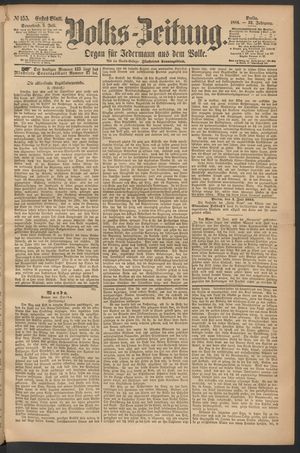 Volks-Zeitung on Jul 5, 1884