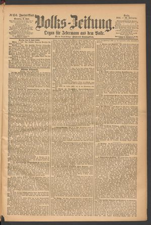 Volks-Zeitung vom 06.07.1884