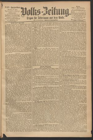 Volks-Zeitung vom 08.07.1884