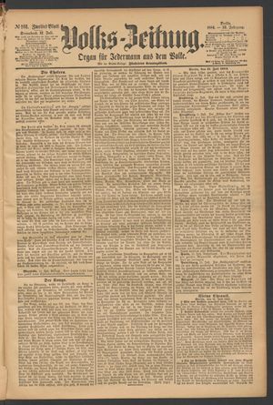 Volks-Zeitung vom 12.07.1884