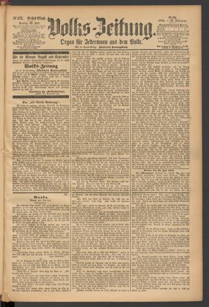 Volks-Zeitung vom 25.07.1884