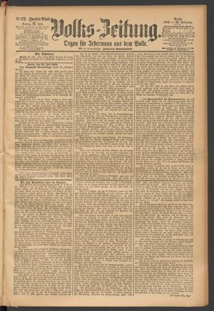 Volks-Zeitung vom 25.07.1884