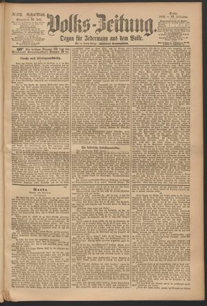 Volks-Zeitung vom 26.07.1884