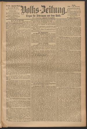 Volks-Zeitung vom 26.07.1884