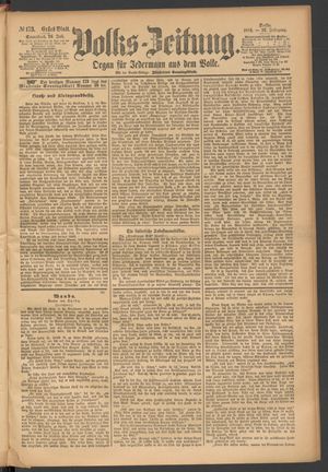 Volks-Zeitung vom 26.07.1884