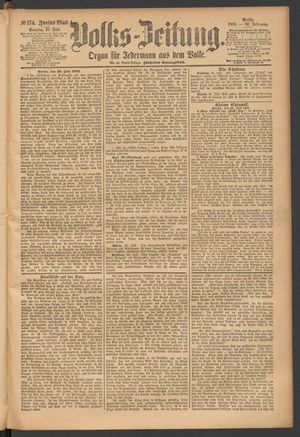 Volks-Zeitung vom 27.07.1884