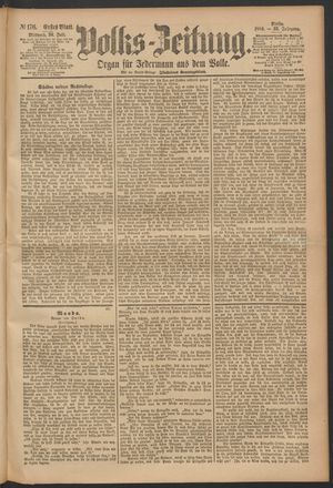 Volks-Zeitung vom 30.07.1884