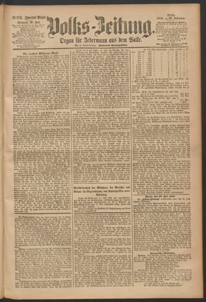 Volks-Zeitung vom 30.07.1884