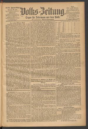 Volks-Zeitung vom 30.07.1884