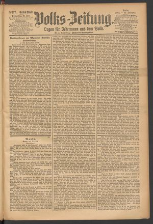 Volks-Zeitung vom 31.07.1884