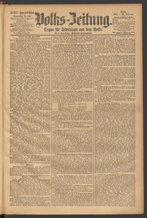 Volks-Zeitung vom 31.07.1884