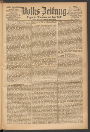 Volks-Zeitung vom 01.08.1884