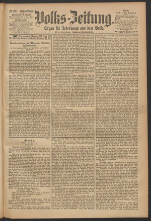 Volks-Zeitung on Aug 2, 1884