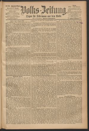 Volks-Zeitung on Aug 2, 1884