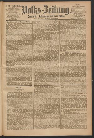 Volks-Zeitung vom 05.08.1884