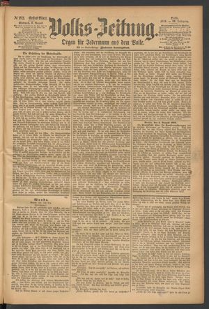 Volks-Zeitung vom 06.08.1884