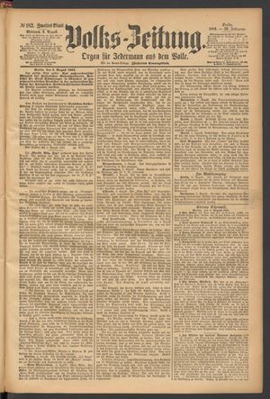 Volks-Zeitung vom 06.08.1884