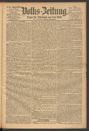 Volks-Zeitung vom 08.08.1884