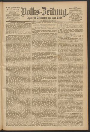 Volks-Zeitung vom 14.08.1884