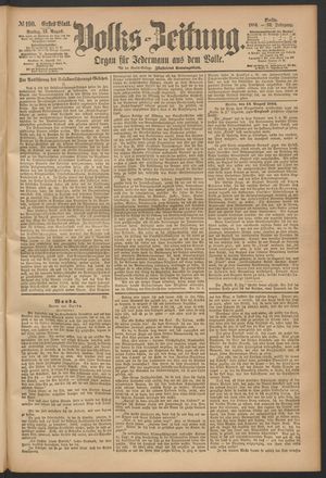 Volks-Zeitung on Aug 15, 1884