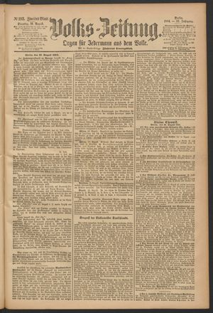Volks-Zeitung vom 19.08.1884