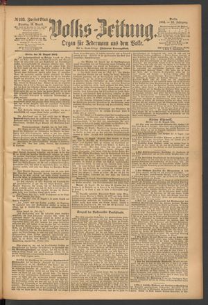 Volks-Zeitung vom 19.08.1884