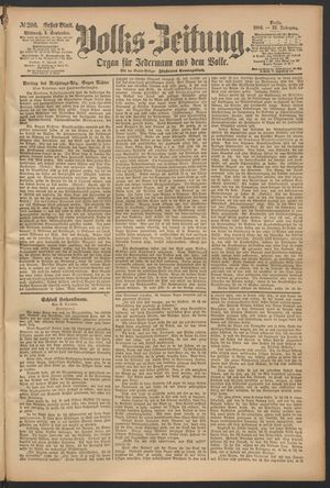 Volks-Zeitung vom 03.09.1884