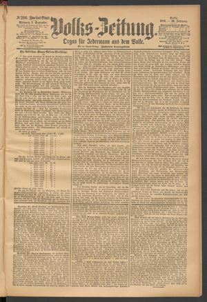Volks-Zeitung vom 03.09.1884