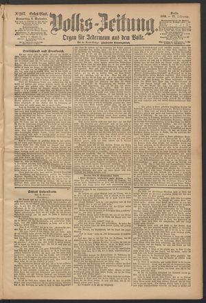 Volks-Zeitung vom 04.09.1884
