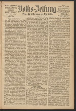 Volks-Zeitung vom 04.09.1884