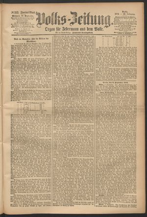 Volks-Zeitung on Sep 10, 1884
