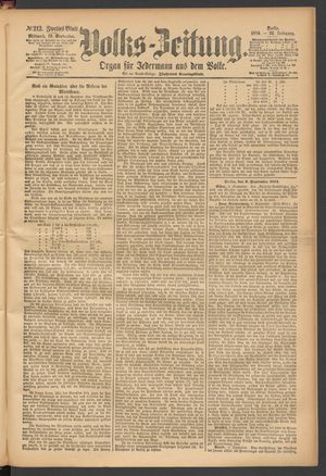 Volks-Zeitung on Sep 10, 1884