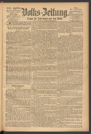 Volks-Zeitung vom 13.09.1884