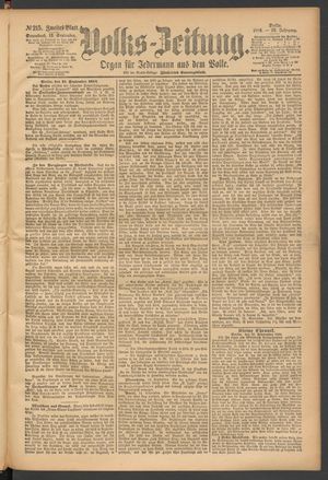 Volks-Zeitung vom 13.09.1884