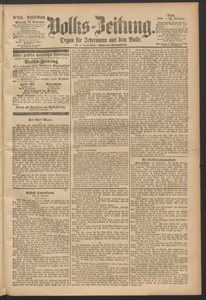 Volks-Zeitung vom 17.09.1884