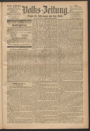 Volks-Zeitung vom 19.09.1884