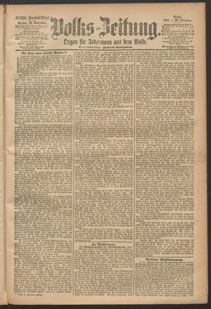 Volks-Zeitung vom 19.09.1884