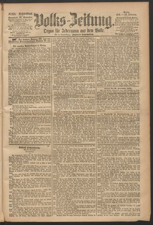 Volks-Zeitung vom 20.09.1884